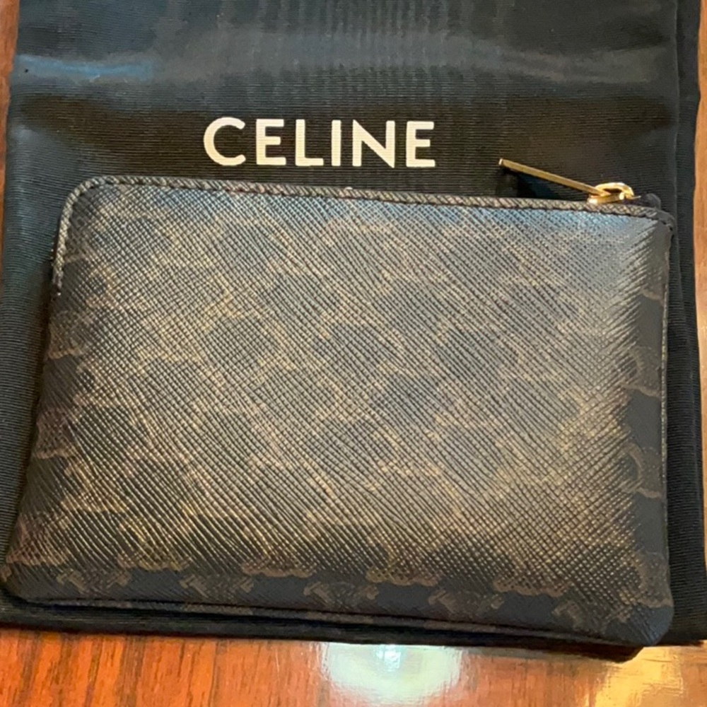 Celine Brown Zip Pouch - Picture 2 of 7